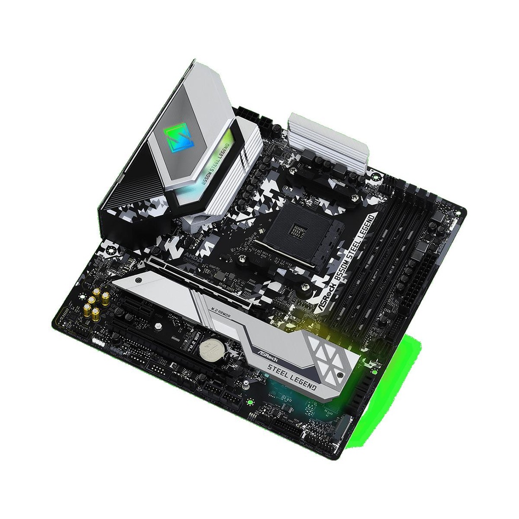 [B550M-SteelLegend] ASRock B550M Steel Legend AMD AM4 MATX Gaming Motherboard