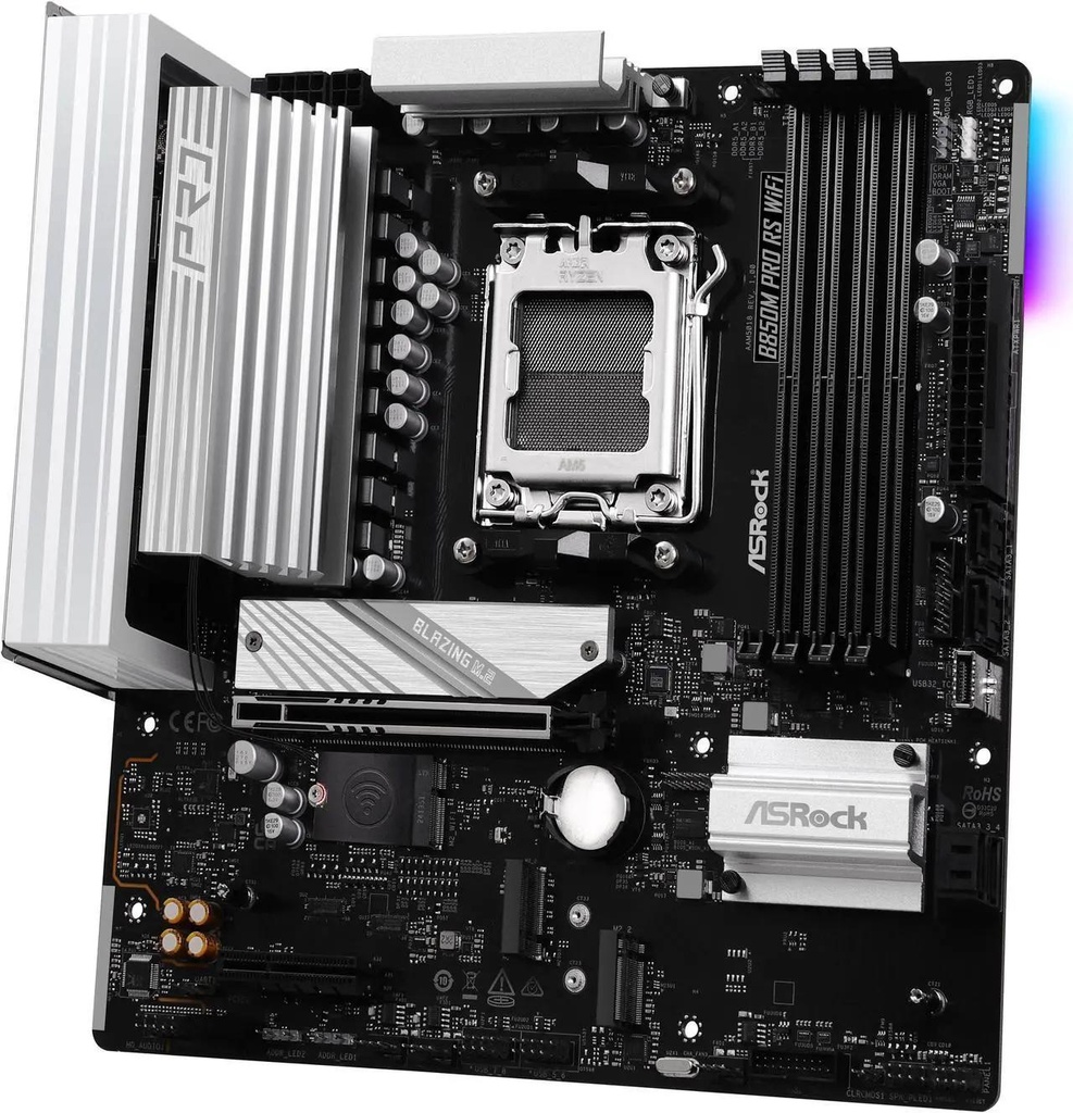 ASRock B850 PRO RS WiFi AMD AM5 ATX Gaming Motherboard