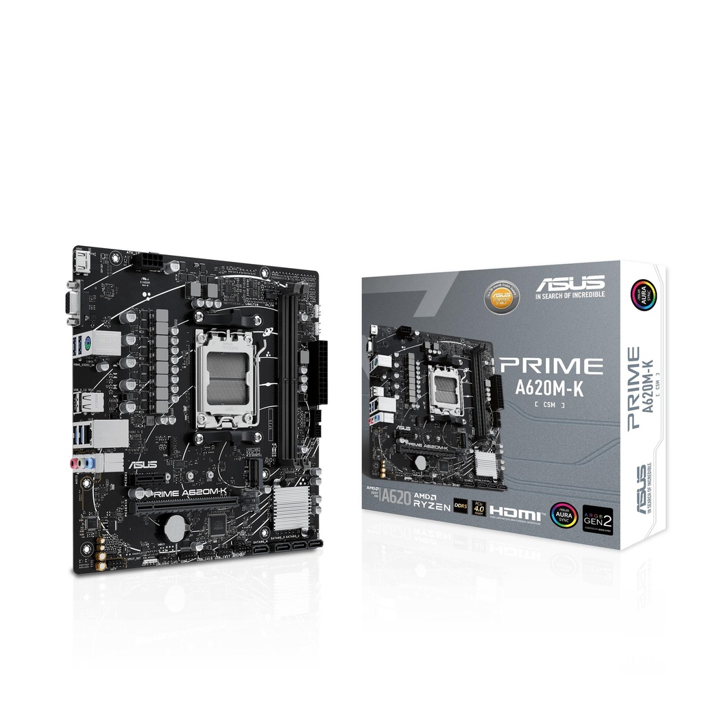 [PRIME-A620M-K] ASUS PRIME A620M-K AM5 M-ATX Gaming Motherboard