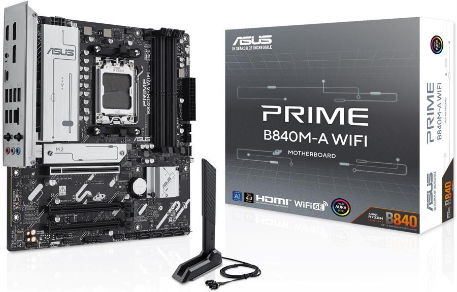 [PRIME-B840M-AWIFI] ASUS PRIME B840-A WIFI AM5 M-ATX Gaming Motherboard