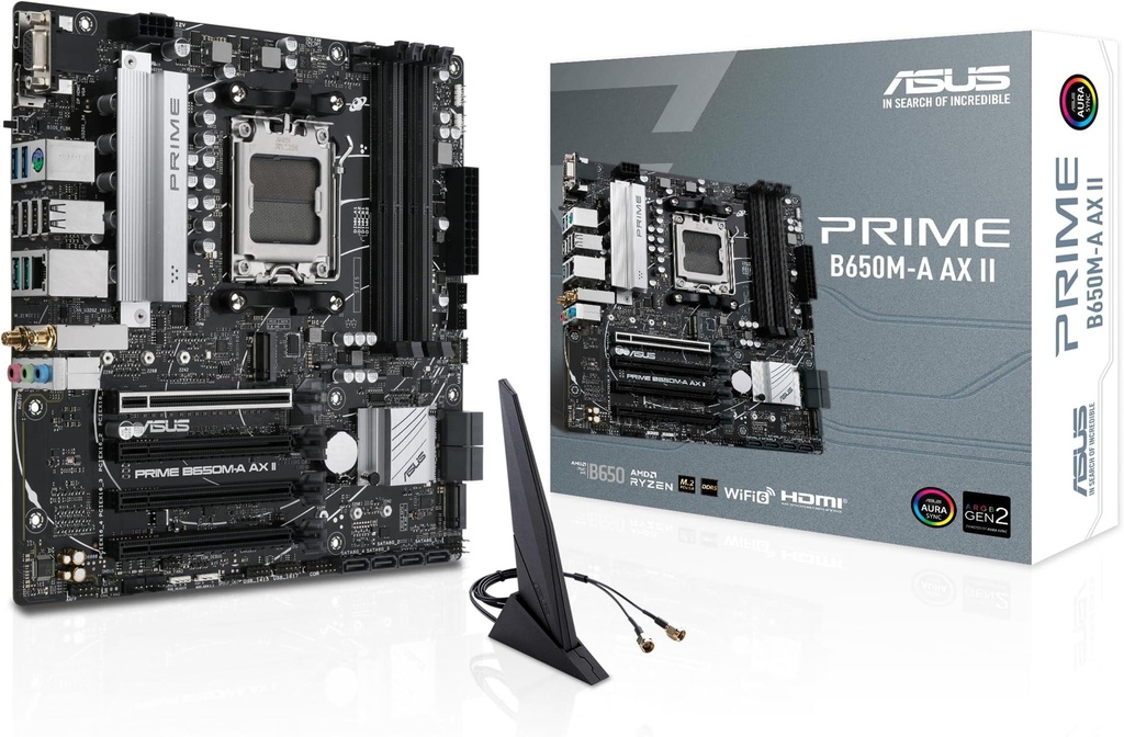 [PRIME-B650M-AWIFIII] ASUS PRIME B650M-A WIFI II AM5 M-ATX Gaming Motherboard