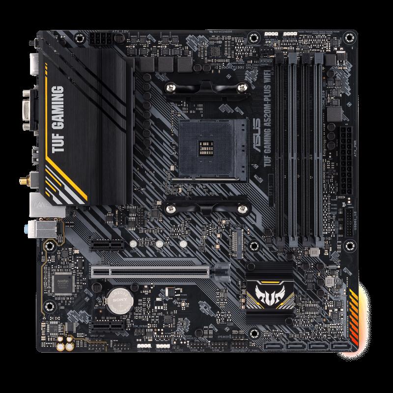 [TUFGAMINGA520M-PLUSWIFI] ASUS TUF Gaming A520M-Plus WIFI AM4 M-ATX Gaming Motherboard