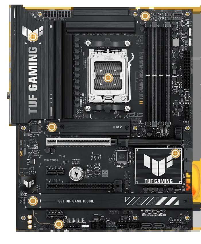 [TUFGAMINGB850PLUSWIFI] ASUS TUF Gaming B850 Plus WiFi AM5 ATX Gaming Motherboard