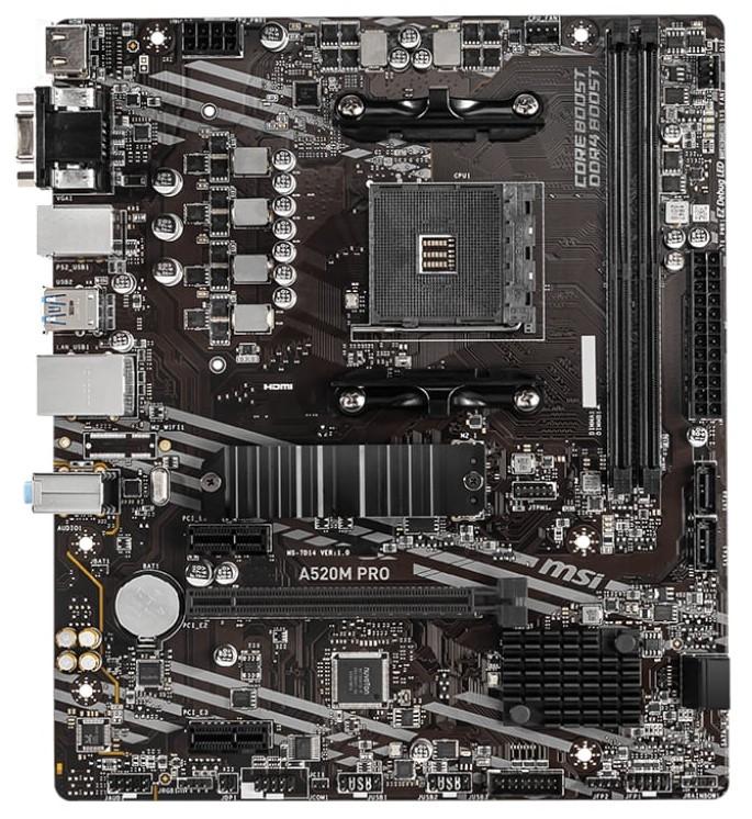 MSI A520M-A PRO AMD AM4 MATX Gaming Motherboard