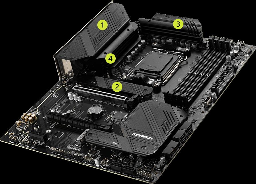 [MAGB650TOMAHAWKWIFI] MSI MAG B650 TOMAHAWKWIFI AMD AM5 ATX Gaming Motherboard 
