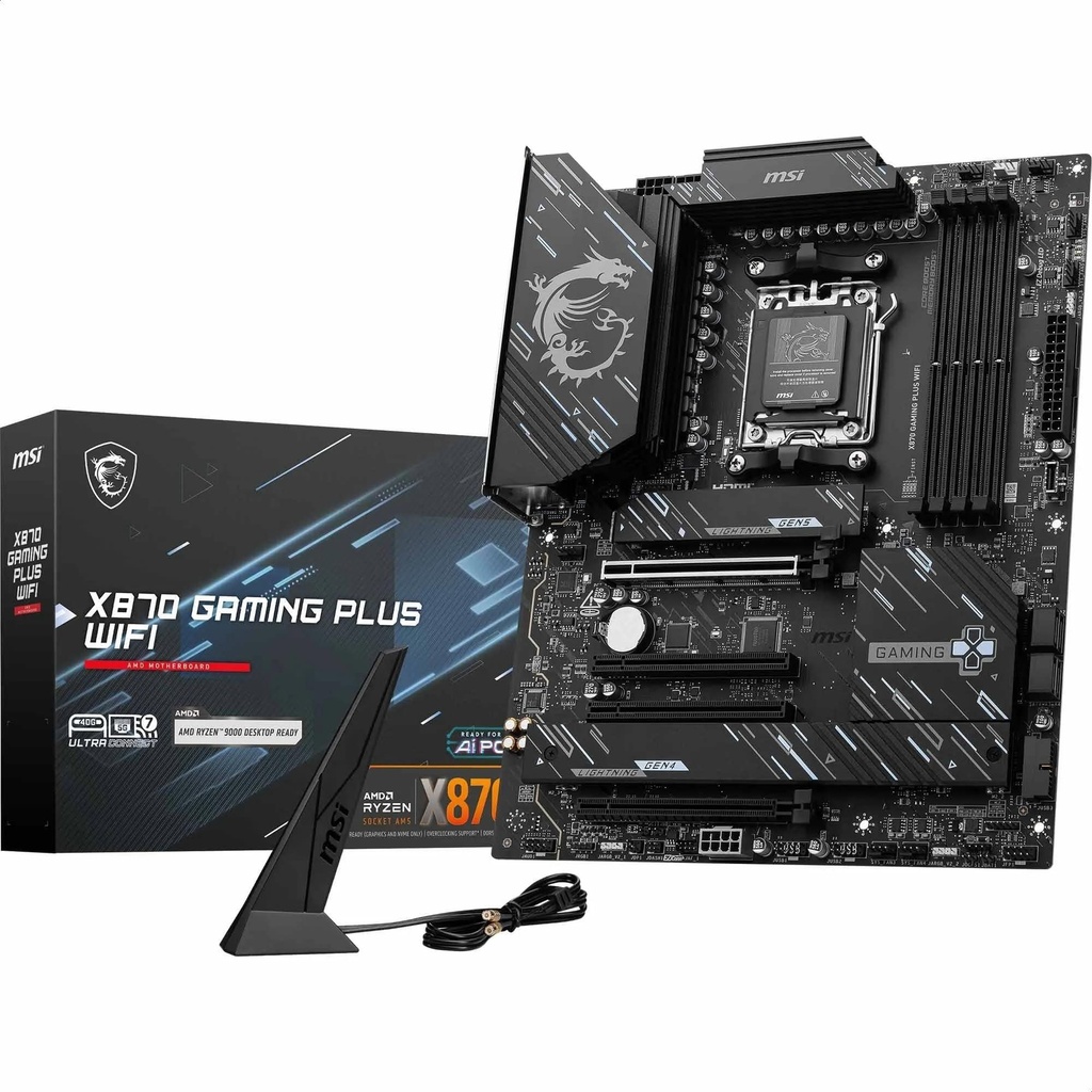 [MAGX870EGAMINGPLUSWIFI] MSI MAG X870E GAMING PLUS WiFi AMD AM5 ATX Gaming Motherboard