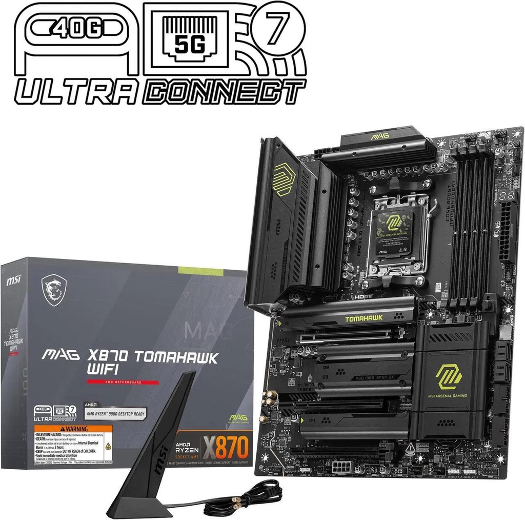 [MAGX870TOMAHAWKWIFI] MSI MAG X870 TOMAHAWK WIFI AMD AM5 ATX Gaming Motherboard
