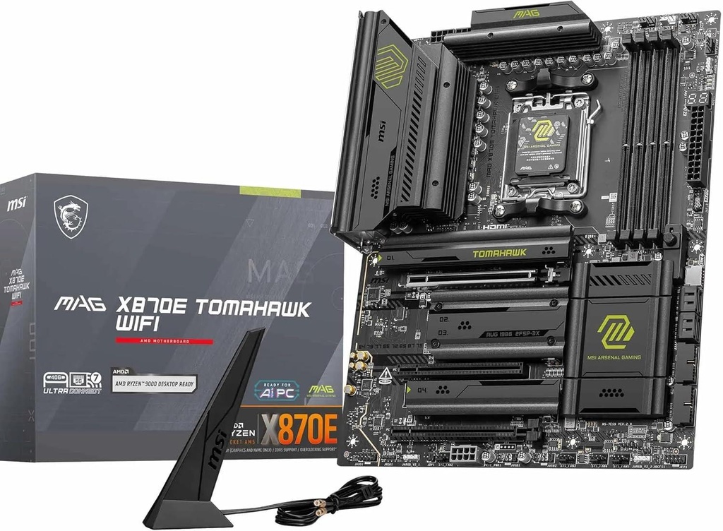 [MAGX870ETOMAHAWKWIFI] MSI MAG X870E TOMAHAWK WiFi AMD AM5 ATX Gaming Motherboard