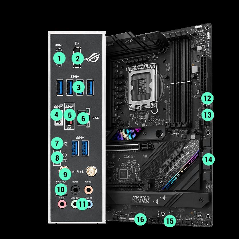 [ROGSTRIXB760-FGAMINGWIFI] ASUS ROG STRIX B760-F Gaming WIFI LGA 1700 ATX Gaming Motherboard