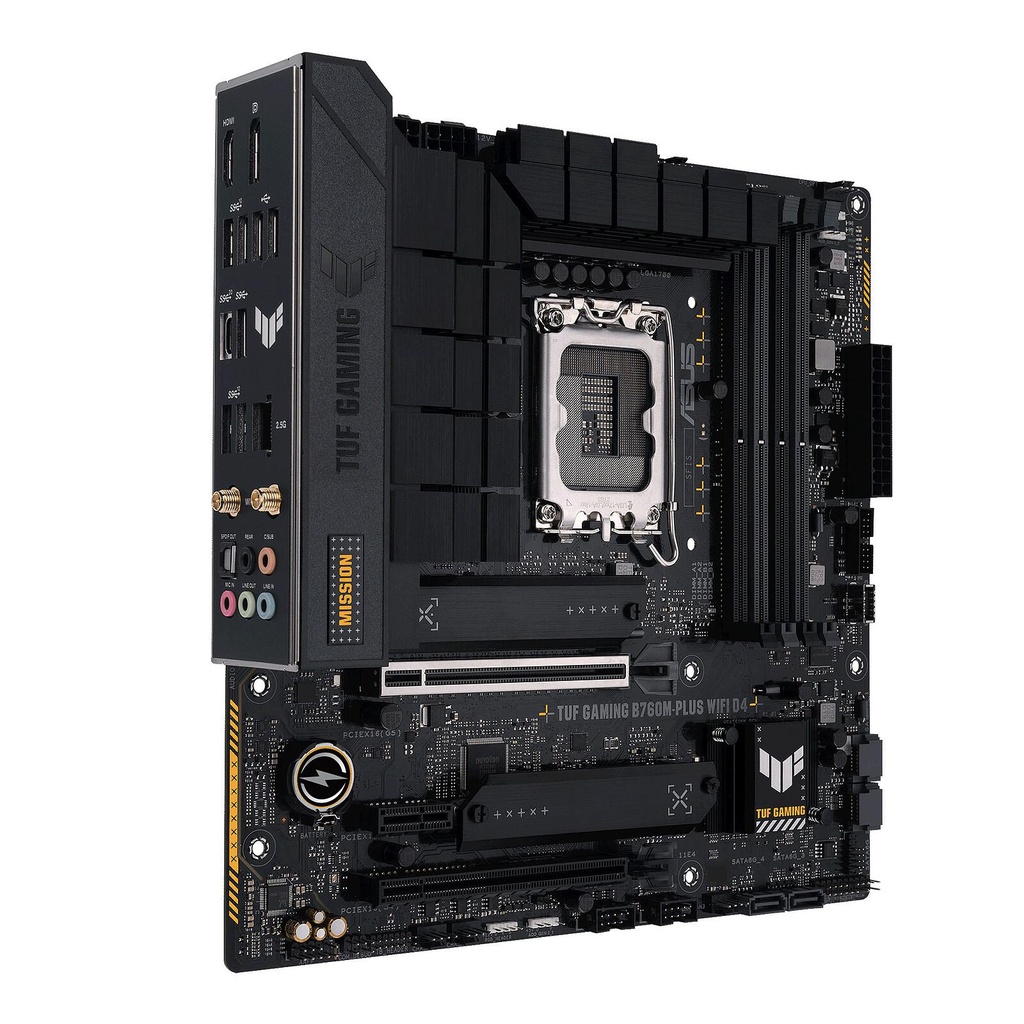 [TUFGAMINGB760M-PLUSWIFIII] ASUS TUF Gaming B760M Plus WIFI LGA 1700 M-ATX Gaming Motherboard