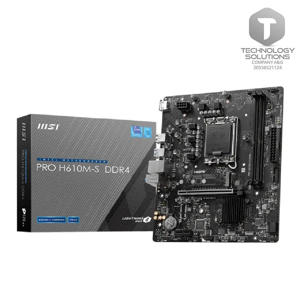 [PROH610M-SDDR4] MSI H610M-S PRO Intel LGA1700 M-ATX Motherboard