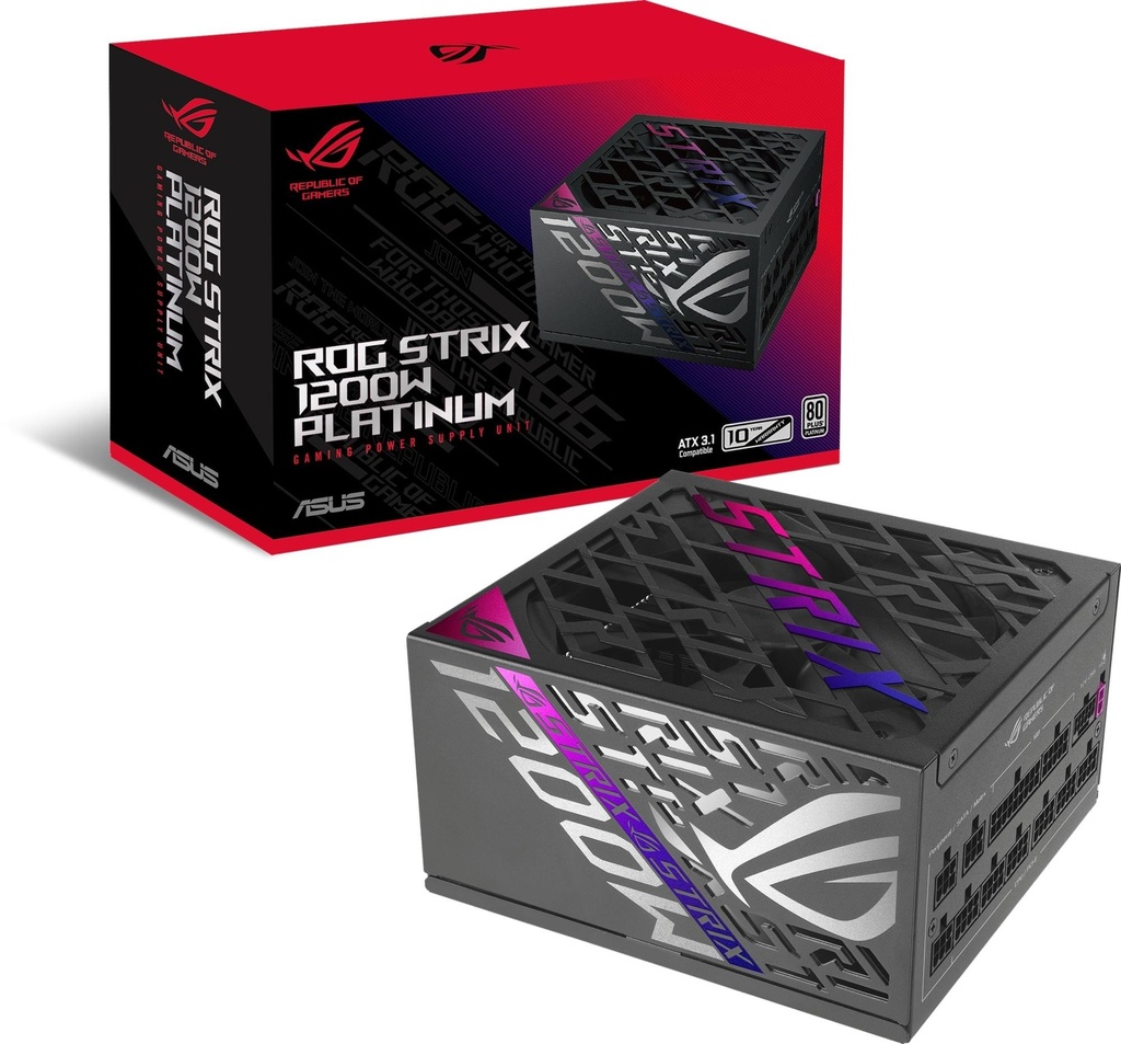 [ROG-STRIX-1200P-GAMING] ASUS ROG STRIX GAMING 1200W PCIE 5.0 0 PLUS PLATINUM FULLY MODULAR