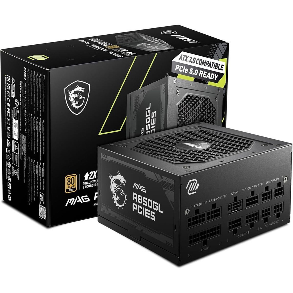 [MAG_A850GL_PCIE5] MSI MAG A850GL PCIE5 Gold Fully Modular PSU