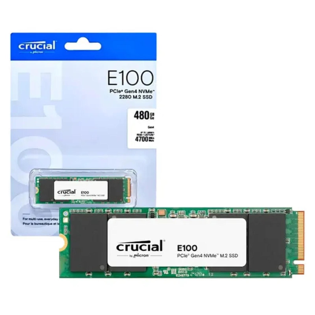 [CT480E100SSD8] Crucial E100 480GB M.2 NVMe 3D NAND SSD