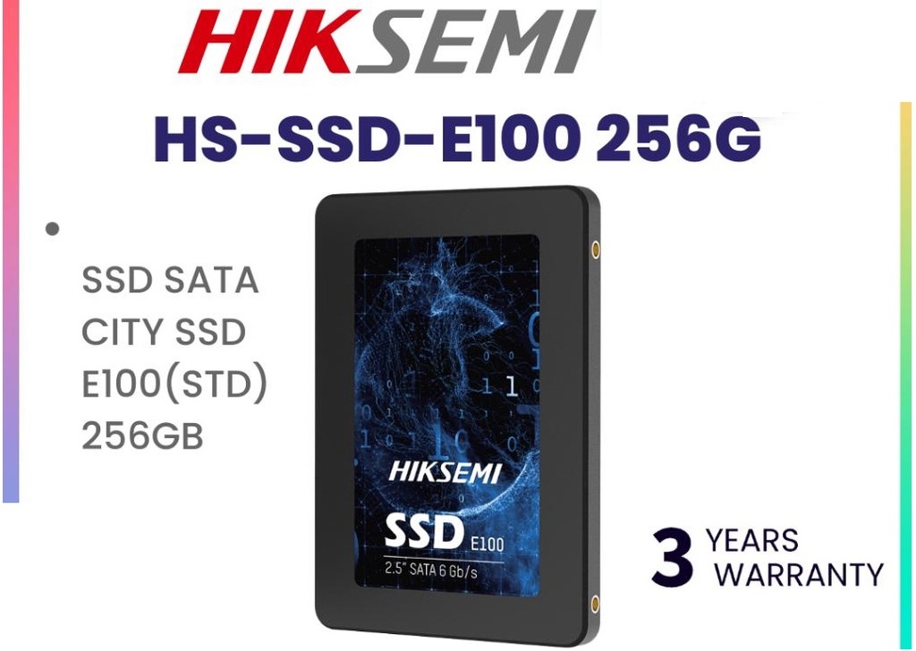 [HS-SSD-E100-256G] Hiksemi E100 256GB 2.5"SSD