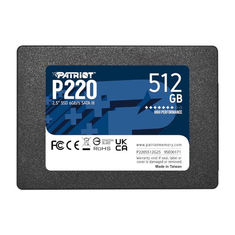 [P220S512G25] Patriot P220 512GB 2.5" SSD 