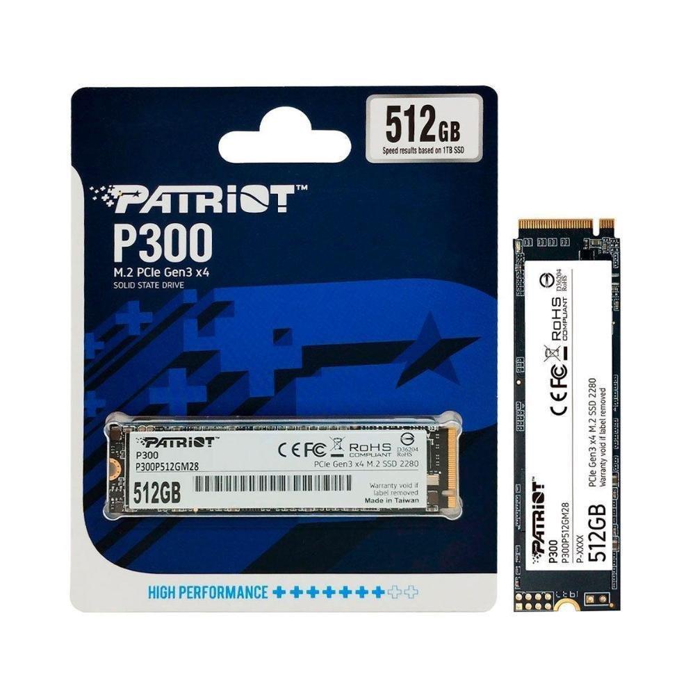 [P300P512GM28] Patriot P300 512GB M.2 PCIe NVMe SSD