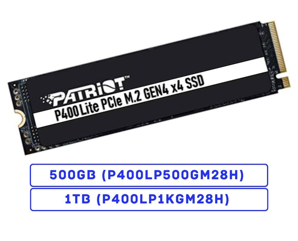 [P400LP500GM28H] Patriot P400 Lite 500GB M.2 PCIe NVMe SSD