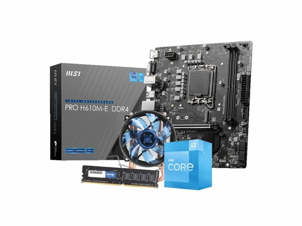 [PCB_UPK_06] PCBuilder Intel Core i3-12100 LEVEL UP Core Upgrade Kit (H610M, 16GB DDR4)