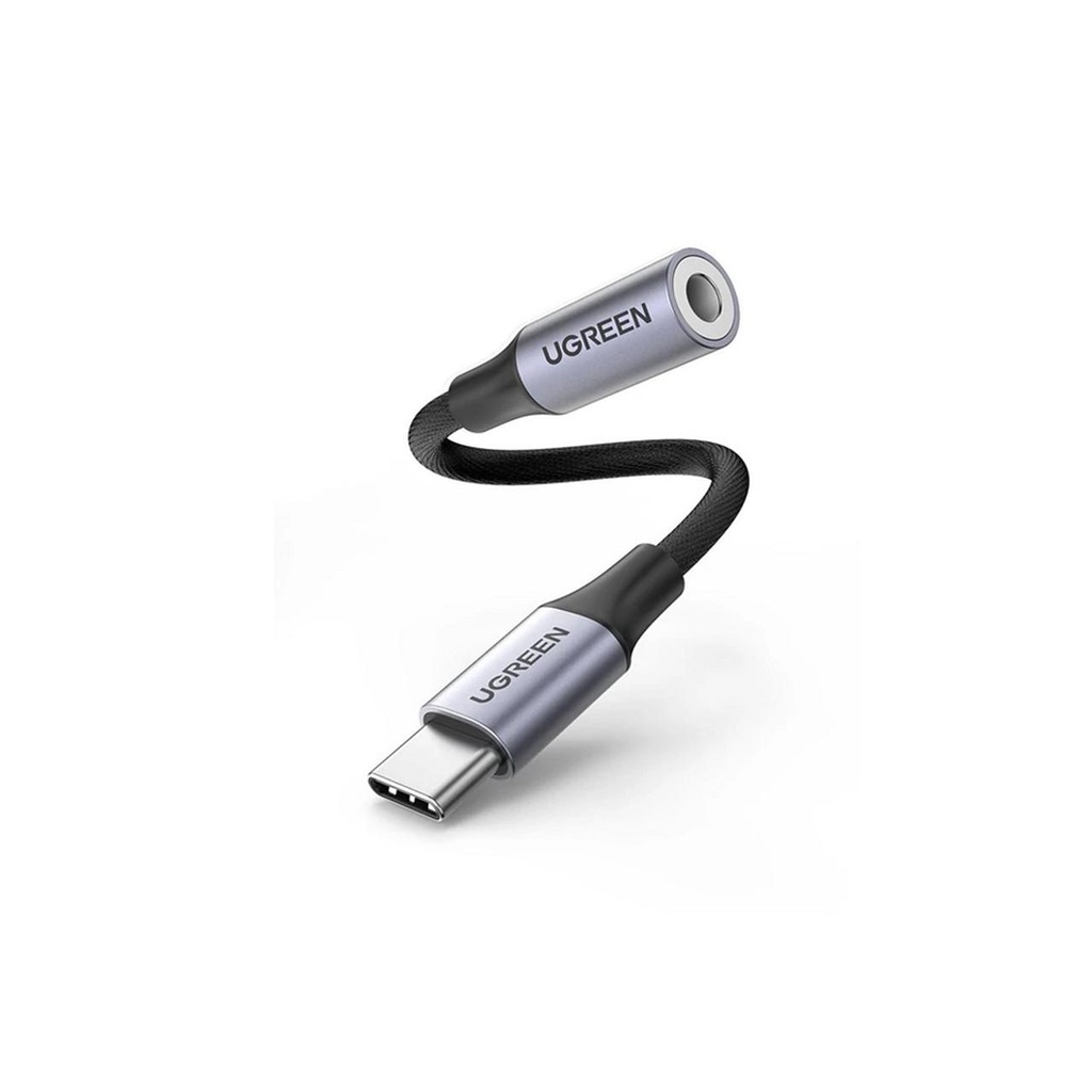 [AV161-80154] UGREEN USB-C M to 3.5MM F Space Gray 10cm