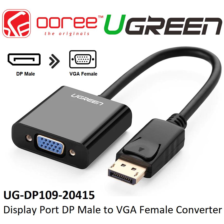 UGREEN DP Male to VGA Female Converter (Black)