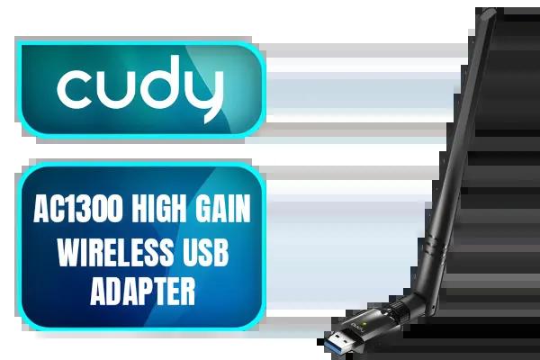 [WU1300S] Cudy 1300Mbps High Gain WiFi USB3.0 Adapter