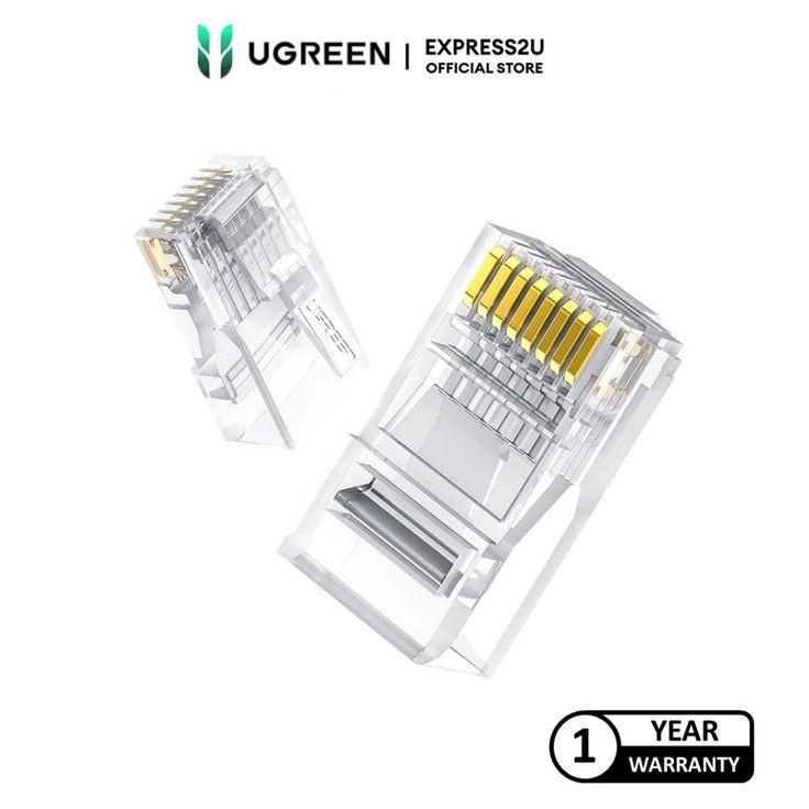 [NW120-50961] UGREEN Cat6 Unshielded Network Crystal plugs 10pack