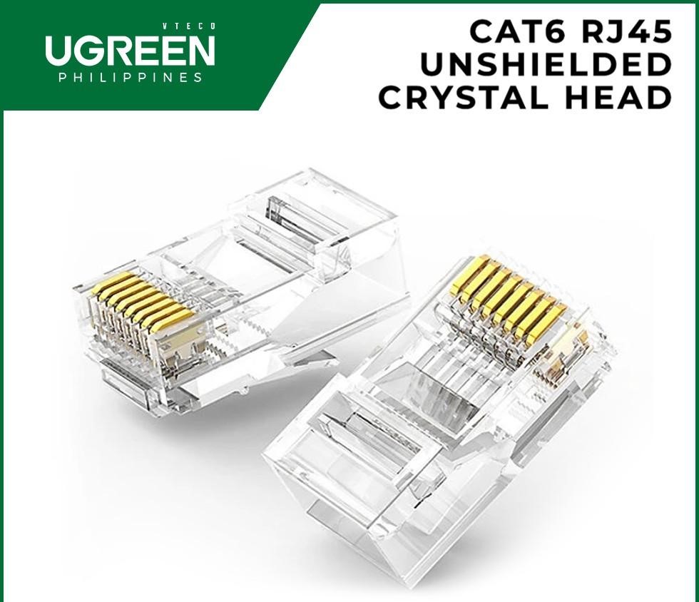 [NW120-50962] UGREEN Cat6 Unshielded Network Crystal plugs 50pack