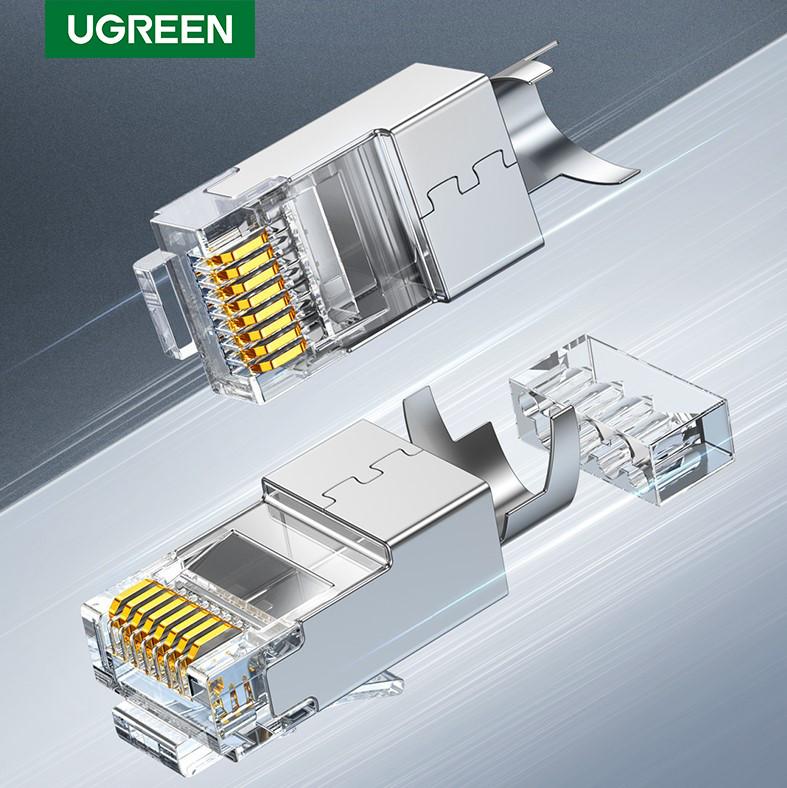 [NW193-50634] UGREEN Cat7 FTP Shielded Crystal head gold-plated 50U 10pack