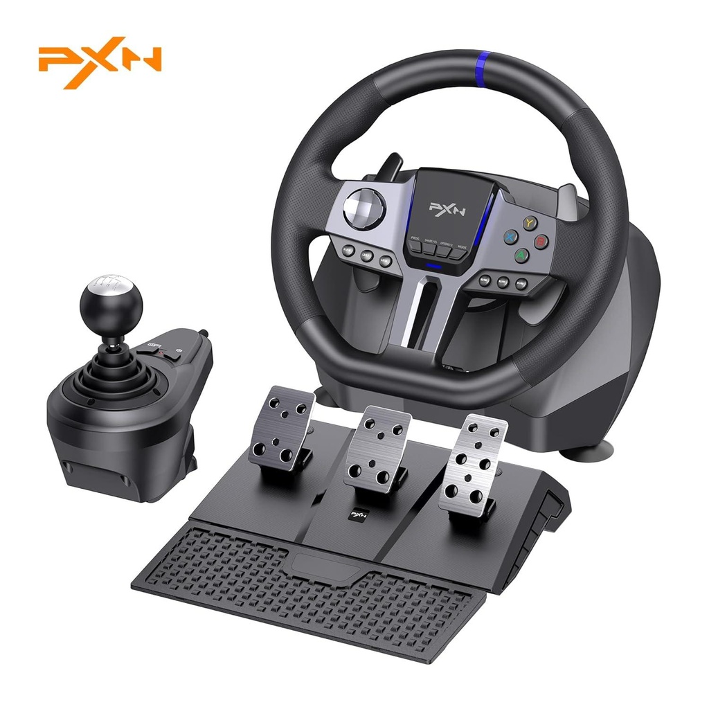 [PXN-V900GEN2] PXN 270/900 degree vibration steering wheel with 2-pedals