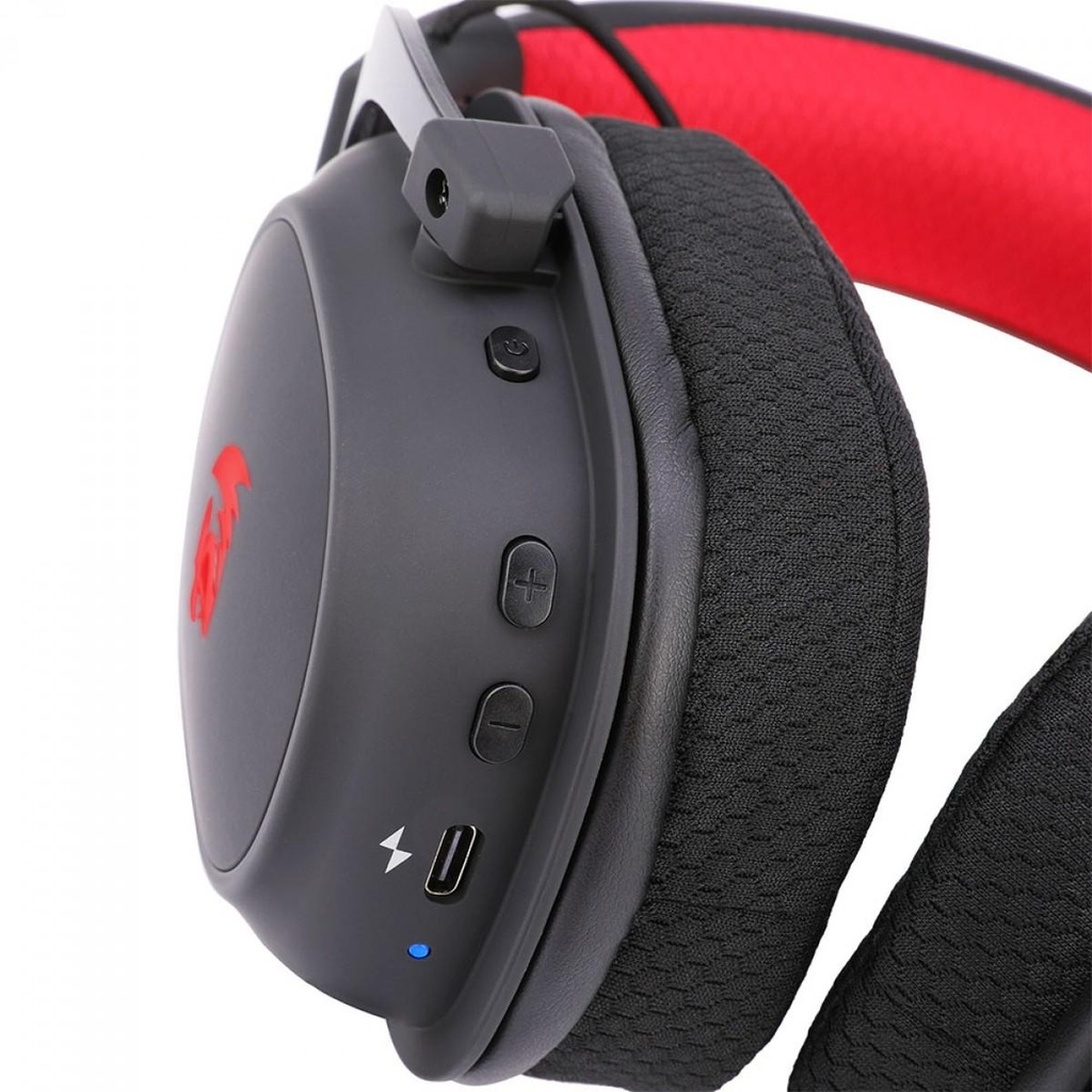 REDRAGON Over-Ear ZEUS Pro USB Wireless Gaming Headset - Black