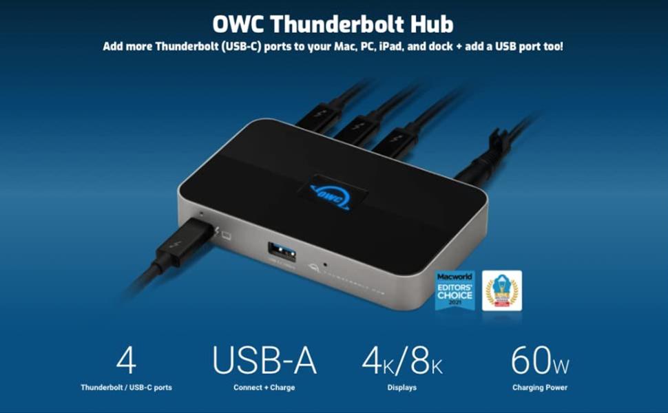 [OWCTB4HUB5P] OWC 5 Port Thunderbolt 4 Hub for Mac and Windows