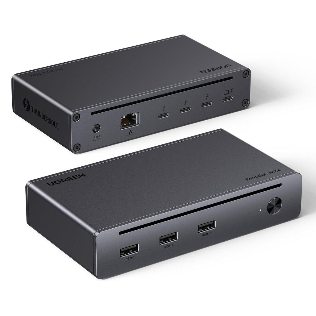 [25054EU] UGREEN 2×TBT4+DP+2xUSB-A 3.2+USB-C 3.2+2×USB-A 3.0+SD/TF 4.0+2.5G RJ45+Audio 3.5MM+DC 5.5mm Dock       