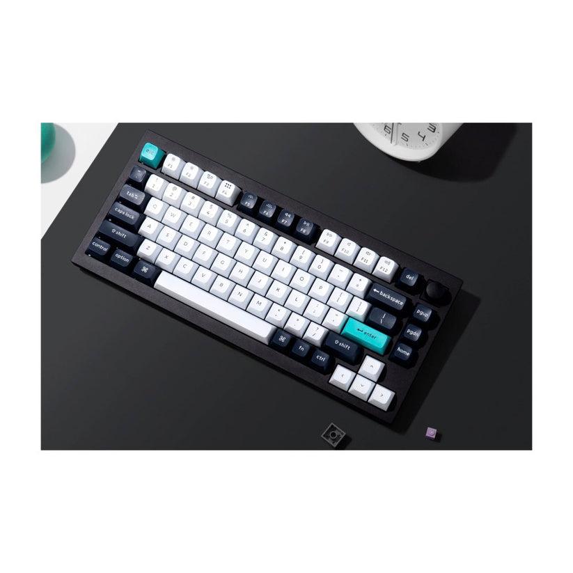 [Q1M-M1] keychron Q1 Max ANSI 75% layout 81 Key Carbon Black Full Assembled Knob Red Switch RGB Hot-Swap Gateron Jupiter Wireless / Wired / 2.4GHz Normal Profile QMK Custom Keyboard