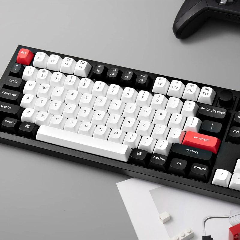 [Q3H-M1] keychron Q3 HE ANSI 80% TKL 87 Key Carbon BlackOSA Full Assembled Knob Magnetic Switch RGB Hot-Swap Gateron Double-Rail Magnetic Nebula Switch Wireless / Wired / 2.4GHz Normal Profile QMK Custom Keyboard
