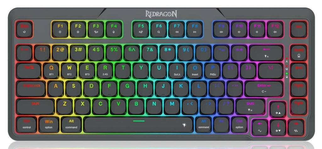 [RD-K706RGB-PRO] REDRAGON AETHER PRO Wireless Mechanical Keyboard RGB 82key Design - Black