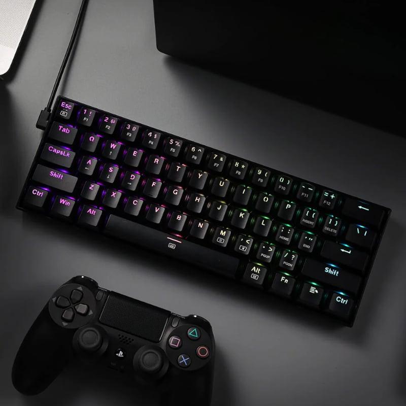 [RD-K630RGB] REDRAGON DRAGONBORN Wired Mechanical Keyboard RGB 67Key Design - Black