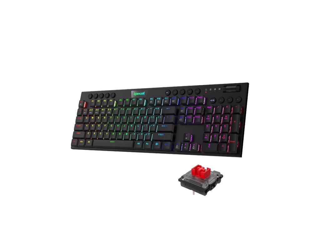 [RD-K618RGB-PRO] REDRAGON MECHANICAL HORUS PRO Wireless Gaming Keyboard 