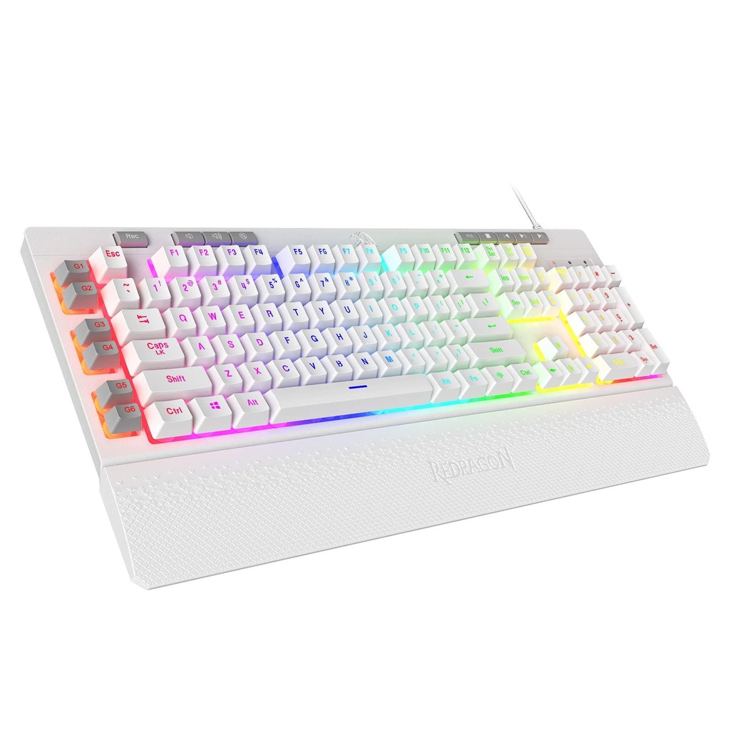 [RD-K512W-RGB-1] REDRAGON SHIVA Membrane Keyboard - White