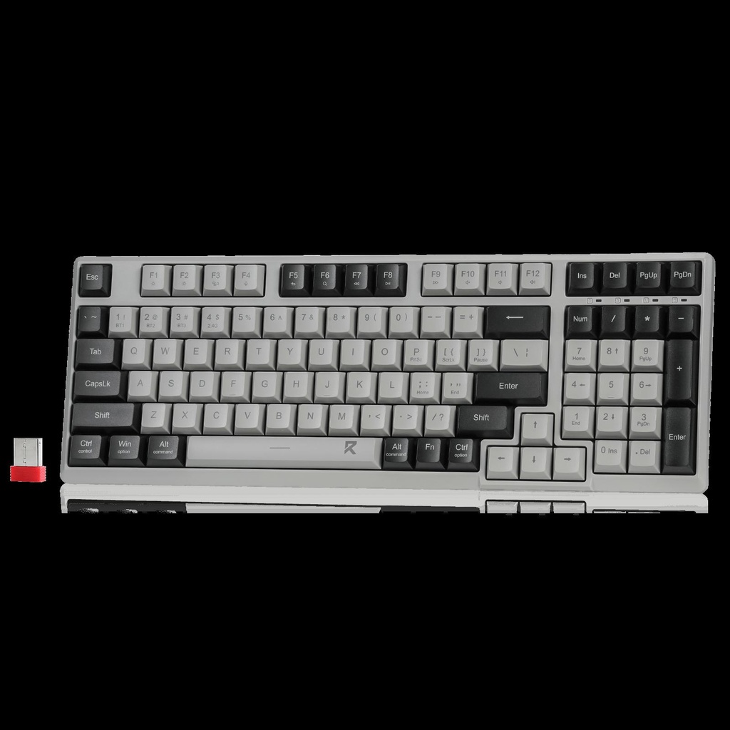 REDRAGON Wireless Scissor key structure Keyboard - Black and White