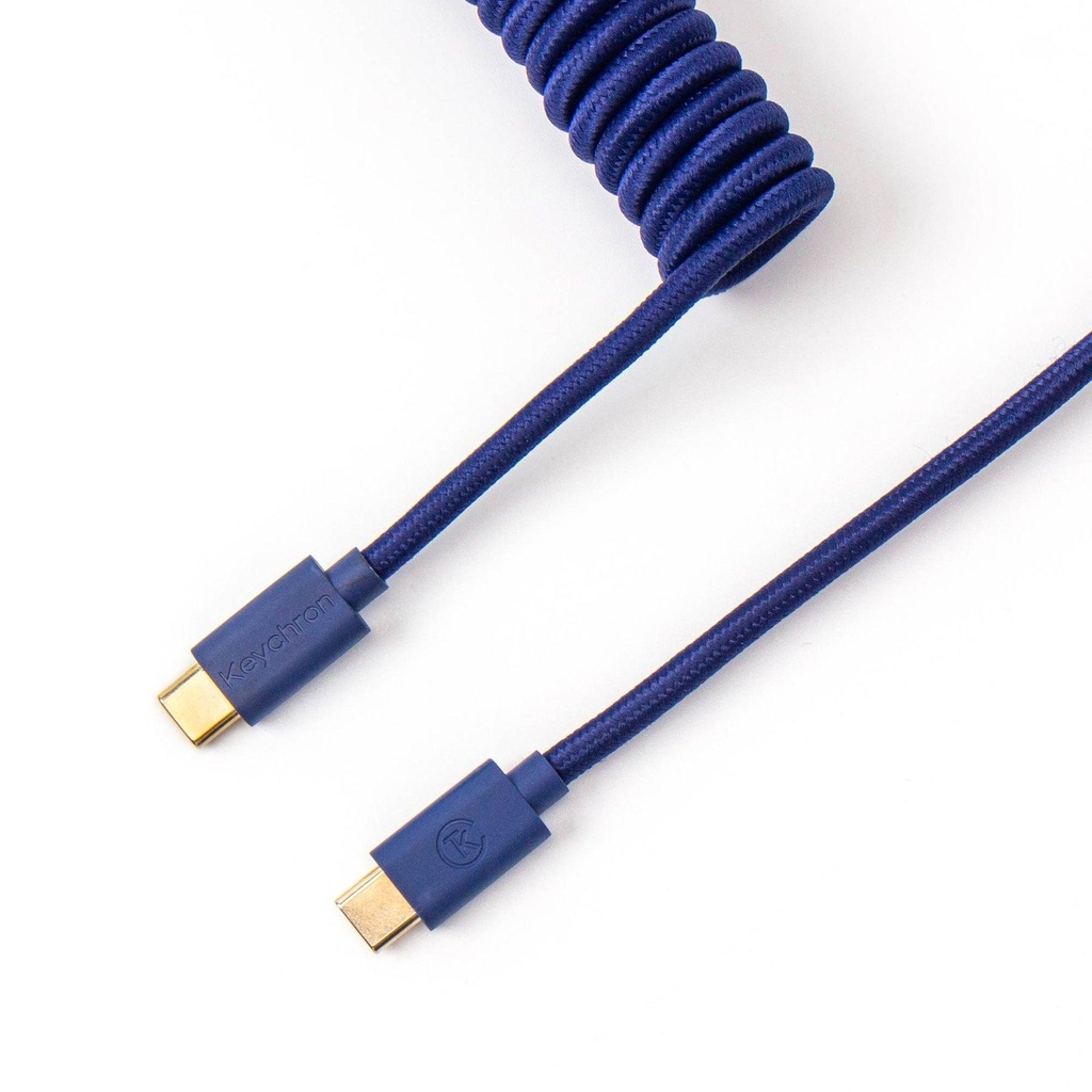 [CAB-L] Keychron Coiled Aviator Cable - Blue