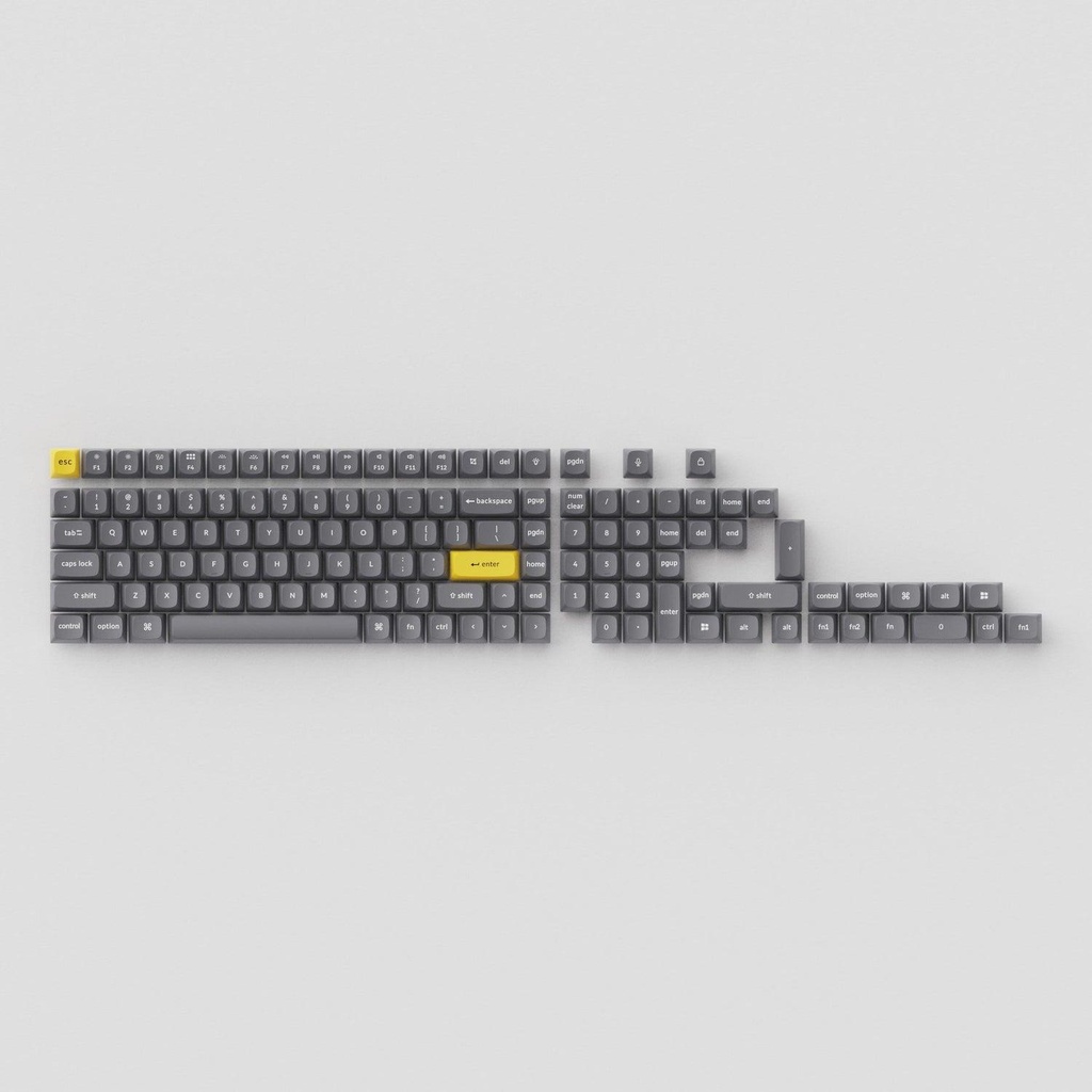 [PBT-51] Keychron double shot PBT OSA keycap set - Grey