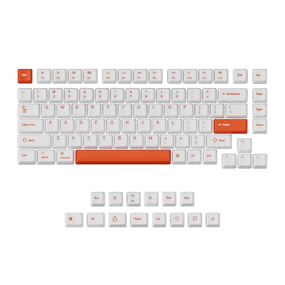[JM-70] Keychron OEM Dye-Sub PBT Full Keycap Set - Orange White 