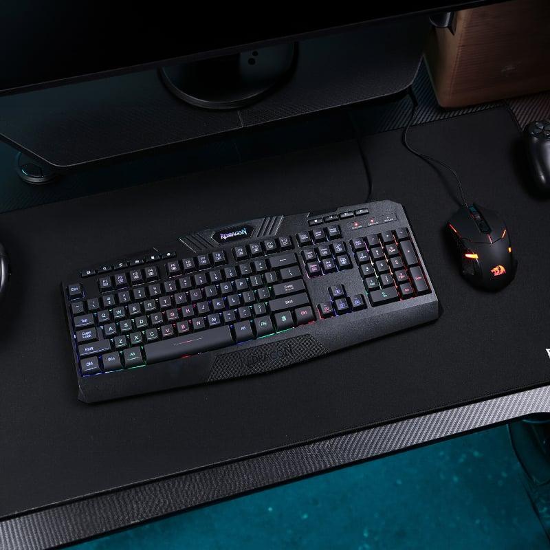 [RD-S101-5] REDRAGON 2IN1 (K503A-RGB|M601) Gaming Combo 1 - Black 