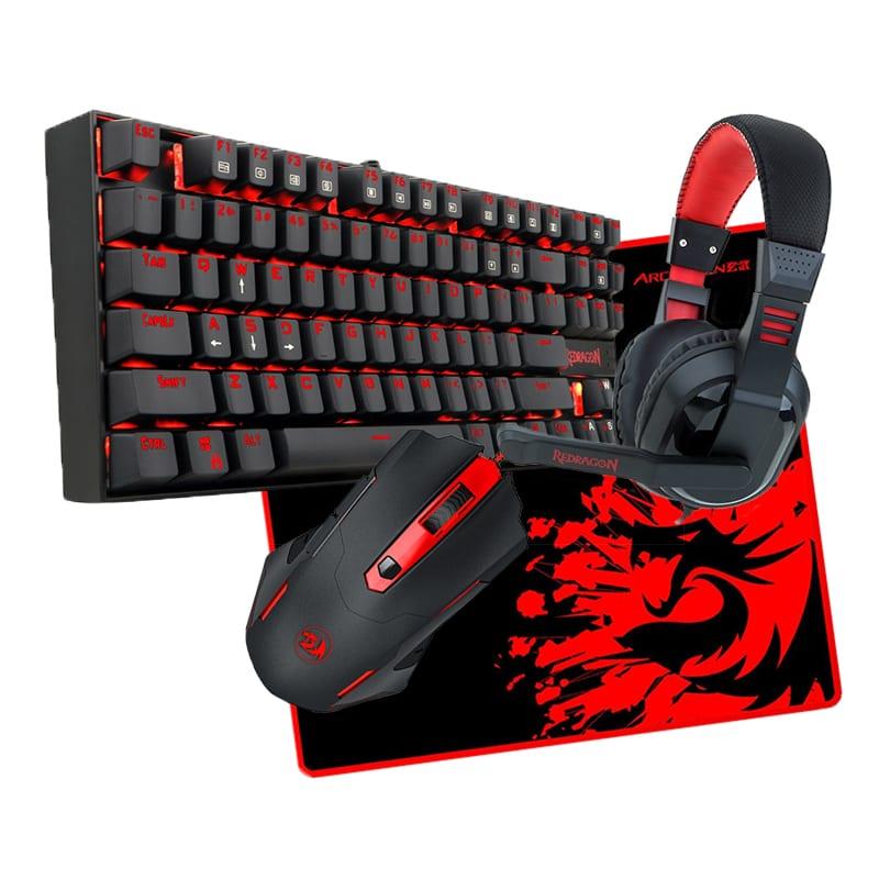 [RD-K552-BB-2] REDRAGON 4IN1 Mechanical Gaming Combo Mouse|Mouse Pad|Headset|Mechanical Keyboard