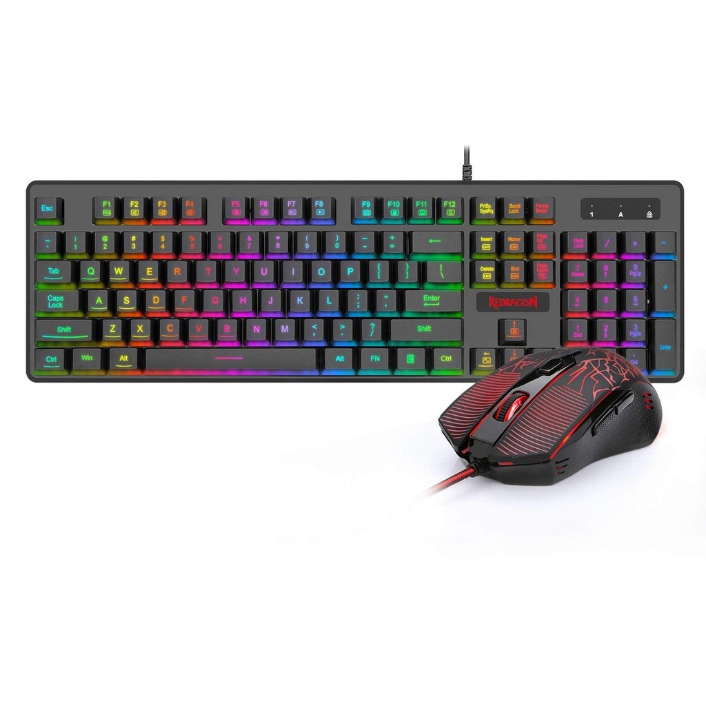 [RD-BS-7092] REDRAGON Wired Keyboard and Mouse Combo - Black