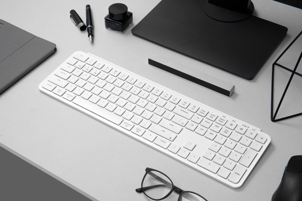 [B6P-K8] Keychron B6 Pro Ultra-Slim 100% Wireless Keyboard - Ivory White