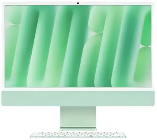 [MD2Q4SO/A] 24-INCH IMAC WITH RETINA 4.5K DISPLAY: APPLE M4 CHIP WITH 10‑CORE CPU AND 10‑CORE GPU, 24GB, 512GB SSD - GREEN