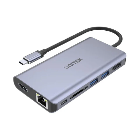 [HUB-USB3.1-TYPE-C] UNITEK USB3.1 7 IN 1 USB ETHERNET HUB (D1056A)