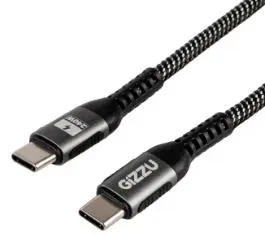 [GCPCC240048G-02] Gizzu Type-C to Type-C 480Mps 240W Cable 2M Poly